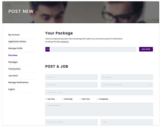 Employee Add Job - Youth Talent